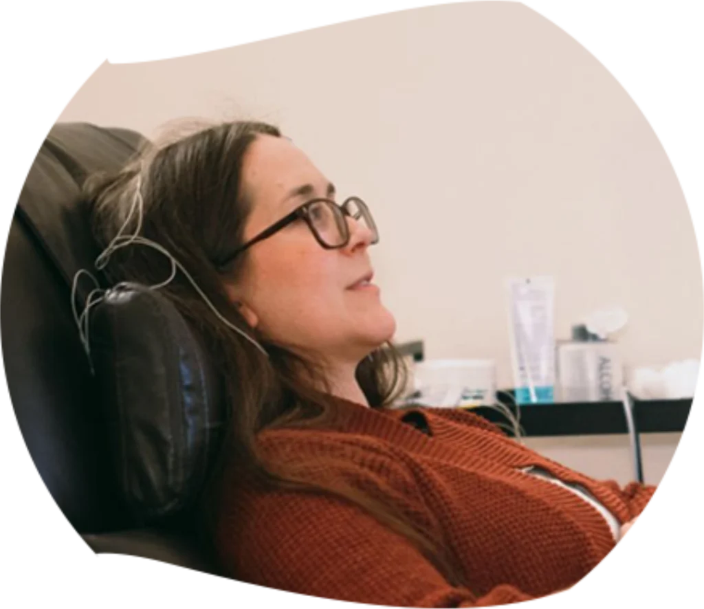 Woman Receiving Neurofeedback Therapy