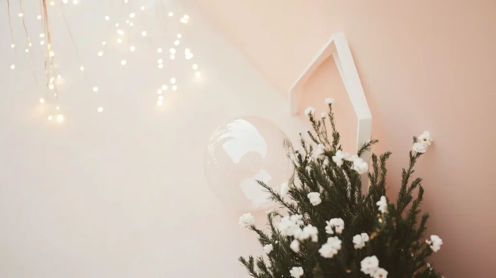 scene of positive flowers and lights in a serene setting